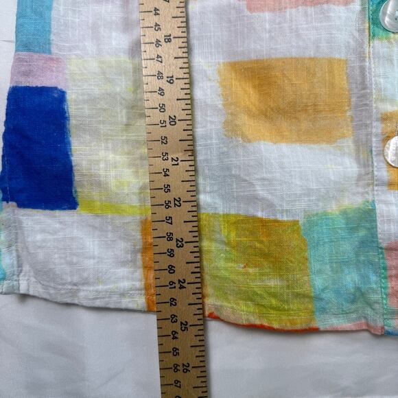 Parsley & Sage Multicolor Abstract Print Button Down Shirt 100% Cotton Small - Picture 7 of 9